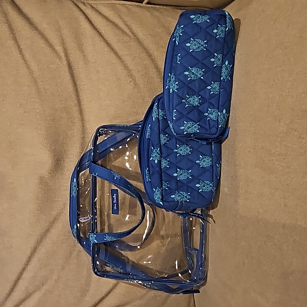 Vera Bradley Makeup Bag Set Turtle Print